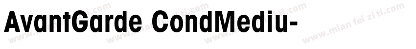 AvantGarde CondMediu字体转换